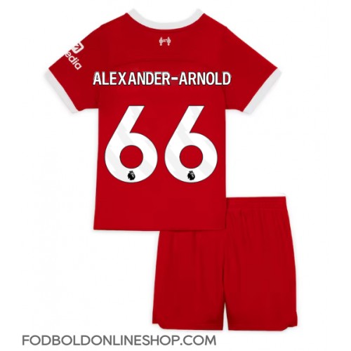 Liverpool Alexander-Arnold #66 Hjemme Trøje Børn 2023-24 Kortærmet (+ Korte bukser)